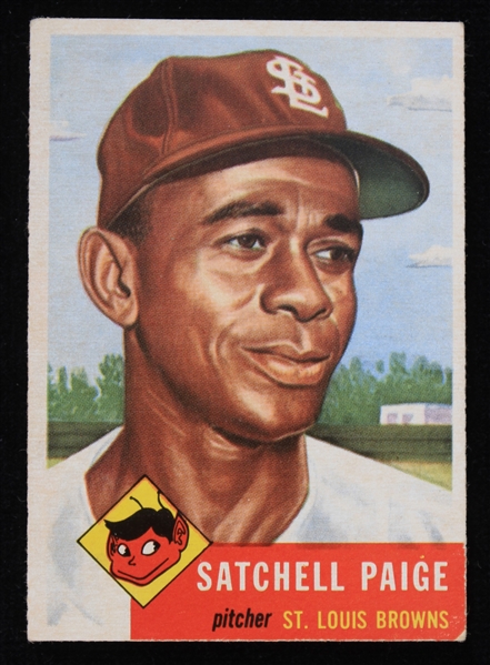 1953 Satchell Paige St. Louis Browns Topps Trading Card #220