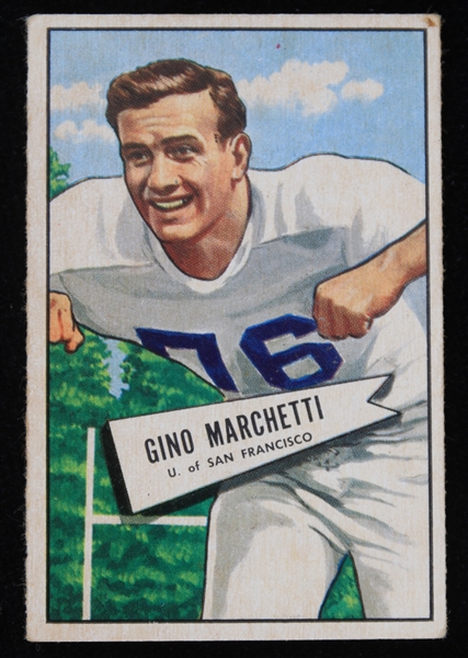 1952 Gino Marchetti University of San Francisco Bowman Small Trading Card #23