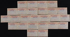 Charlie Grimm Ed Mathews Bill Bruton and More Milwaukee Braves Set of Johnston Cookies Trading Cards (Lot of 25)