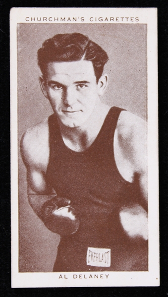 1938 Al Delaney Churchmans Cigarettes Trading Card 