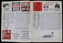 1970 Chicago Cubs vs San Francisco Game Program and Scorecard