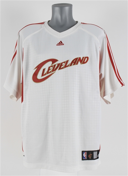2008-10 Delonte West Cleveland Cavaliers Warm Up Shirt (MEARS LOA) 