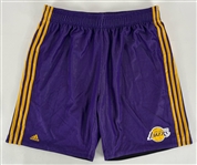 2008-10 Los Angeles Lakers Practice Shorts Attributed to Kobe Bryant (MEARS LOA)