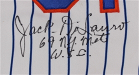 1989 Jack DiLauro New York Mets Signed 1969 20th Anniversary Home Uniform (MEARS LOA/JSA)