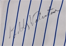 1999 Bobby Valentine New York Mets Signed Game Worn Home Jersey (MEARS LOA/JSA)