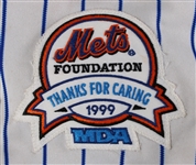 1999 Bobby Valentine New York Mets Signed Game Worn Home Jersey (MEARS LOA/JSA)