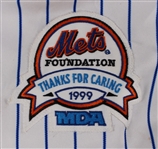 1999 Todd Pratt New York Mets Signed Game Worn Home Jersey (MEARS LOA/JSA)