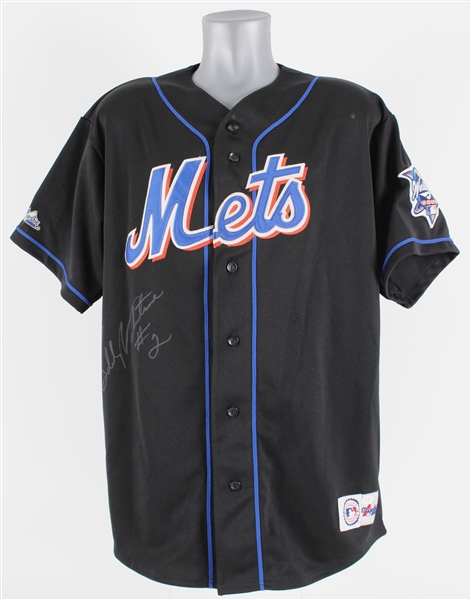 2000 Bobby Valentine New York Mets Signed Jersey w/ World Series Patch *JSA*