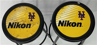 2008 New York Mets Shea Stadium Nikon 24 Stools (Lot of 2)