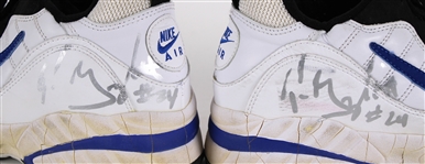 1995-96 Tom Gugliotta Minnesota Timberwolves Signed Nike Game Worn Basketball Sneakers (MEARS LOA/JSA)