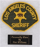 1980s Van Williams The Green Hornet Los Angeles County Sheriff Patch (MEARS LOA)
