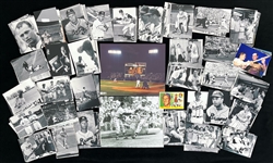 1990s-2010s Eddie Mathews Hank Aaron Robin Yount Photo Collection - Lot of 165+