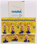 1972 Richard Nixon 37th President of the United States MOC Tricky Dick Novelty Figures - Lot of 7 w/ Original Display Box 