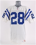 1995 Marshall Faulk Indianapolis Colts Signed Road Jersey (MEARS A5/JSA)
