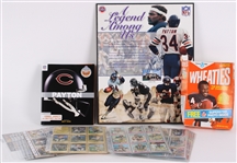 1970s-2000s Football Memorabilia Collection - Lot of 250+ w/ Green Bay Packers Trading Cards & Walter Payton Items 