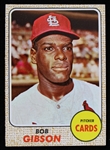 1968 Bob Gibson St. Louis Cardinals Topps Trading Card #100