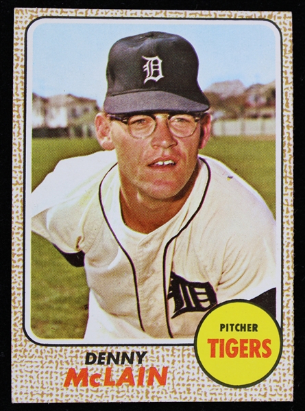 1968 Denny McLain Detroit Tigers Topps Trading Card #40