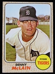 1968 Denny McLain Detroit Tigers Topps Trading Card #40