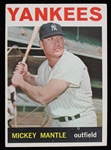 1964 Mickey Mantle New York Yankees Topps Trading Card #50