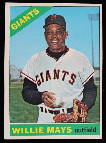 1966 Willie Mays San Francisco Giants Topps Trading Card #1