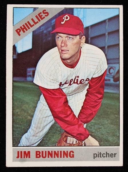 1966 Jim Bunning Philadelphia Phillies Topps Trading Card #435