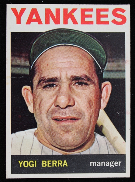 1964 Yogi Berra New York Yankees Topps Trading Card #21
