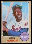 1968 Hank Aaron Atlanta Braves Topps Trading Card #110