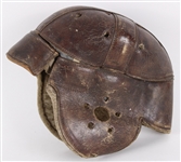 1910's-20's Rawlings Game Worn Lined Leather Football Helmet (MEARS LOA)