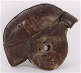1910s-20s Rawlings Game Worn Lined Leather Football Helmet (MEARS LOA)