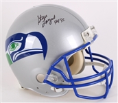 2018 Steve Largent Seattle Seahawks Signed Riddell Full Size Helmet *JSA*