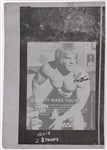 1970s Lou Ferrigno The Incredible Hulk Signed 16" x 23" Advertising Proof Plate (JSA)