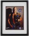 2000s Steve Austin WWF Champion Wrestler 12" x 15" Framed Signed Photo (Steiner)