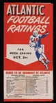 1947 Atlantic Football Rankings Pamphlet