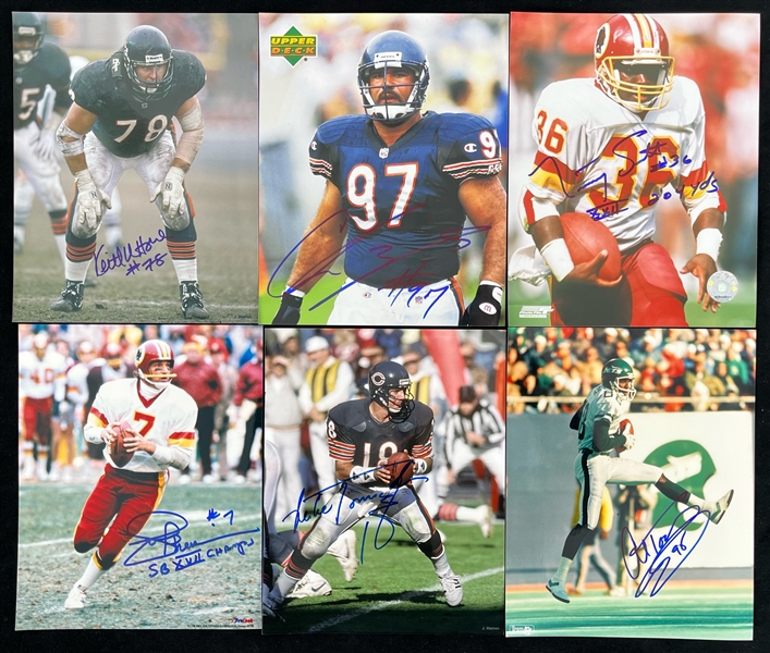 1980s-90s Joe Theismann Timmy Smith Washington Redskins and More Signed 8x10 Photos (Lot of 6) (JSA)