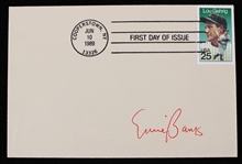 1953-71 Ernie Banks (d.2015) Chicago Cubs Signed Envelope (JSA)