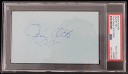 1960-74 Jim Otto Oakland Raiders Signed Index Card (PSA/DNA Slabbed)