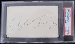 Waylon Jennings (d.2002) Musician Signed Index Card (PSA/DNA Slabbed)