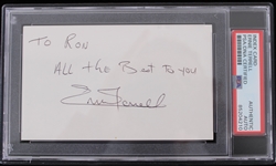 Ernie Terrell (d.2014) Boxer Signed Index Card (PSA/DNA Slabbed)