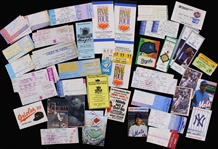 1980s-2000s Baseball Basketball Entertainment Ticket & Stub Collection - Lot of 144