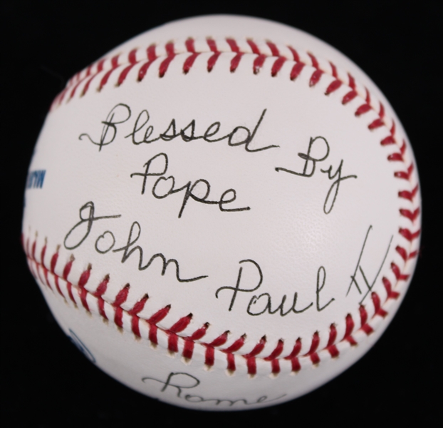 2003 Rawlings Official Major League Selig Baseball Blessed by Pope John Paul II