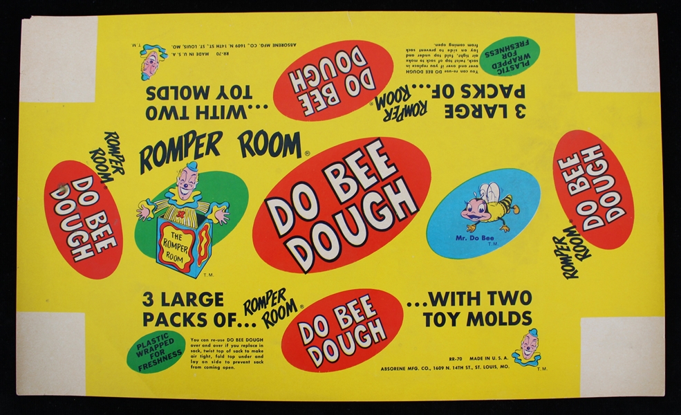 1950s Romper Room Do Bee Dough Wrapper