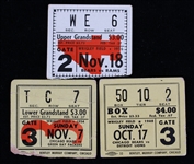 1948-56 Chicago Bears Ticket Stubs at Wrigley Field (Lot of 3)