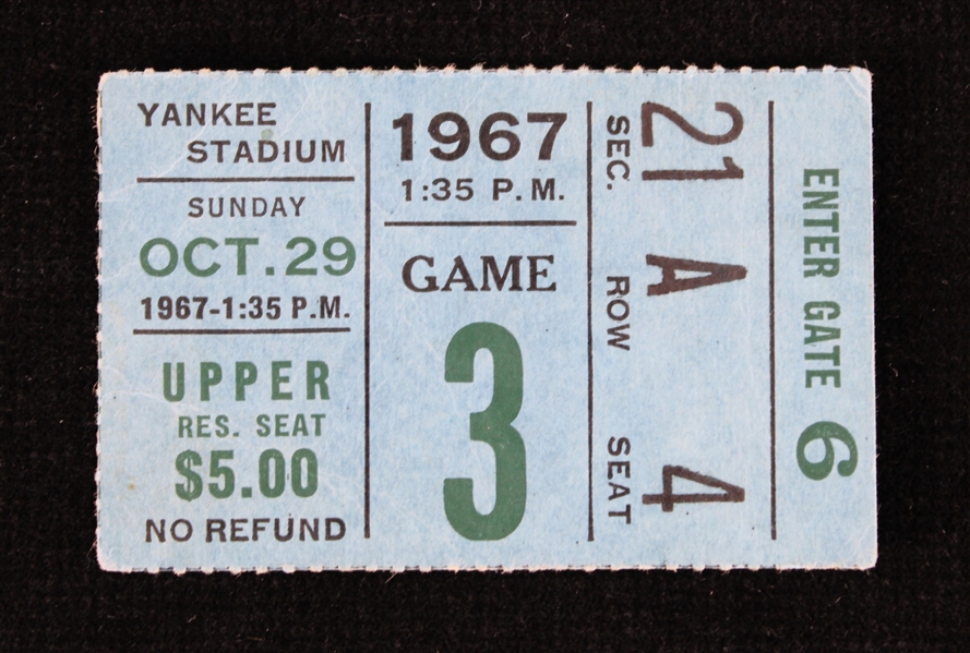 1967 New York Giants vs Minnesota Vikings Ticket Stub 