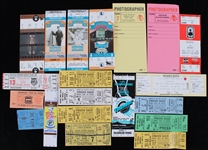 1970s-1990s San Jose Sharks Chicago Blackhawks St. Louis Blues and More Full Tickets, Stubs, & Photographer Passes (Lot of 20)