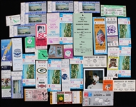 1960s-90s Chicago Bears Notre Dame Philadelphia Eagles and More Full Tickets Ticket Stubs and Press Pass (Lot of 34)