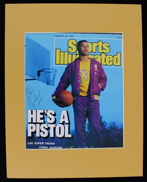 1989 Chris Jackson LSU Tigers Signed Sports Illustrated Magazine (JSA)