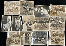 1940s-50s Football B&W 8"x10" Photos (Lot of 14)