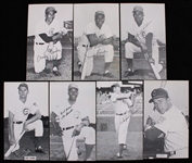 1950s-60s Chicago Cubs 3.25" x 5.5" Player Postcards - Lot of 7 w/ Ralph Kiner, Ernie Banks, Lou Brock & More