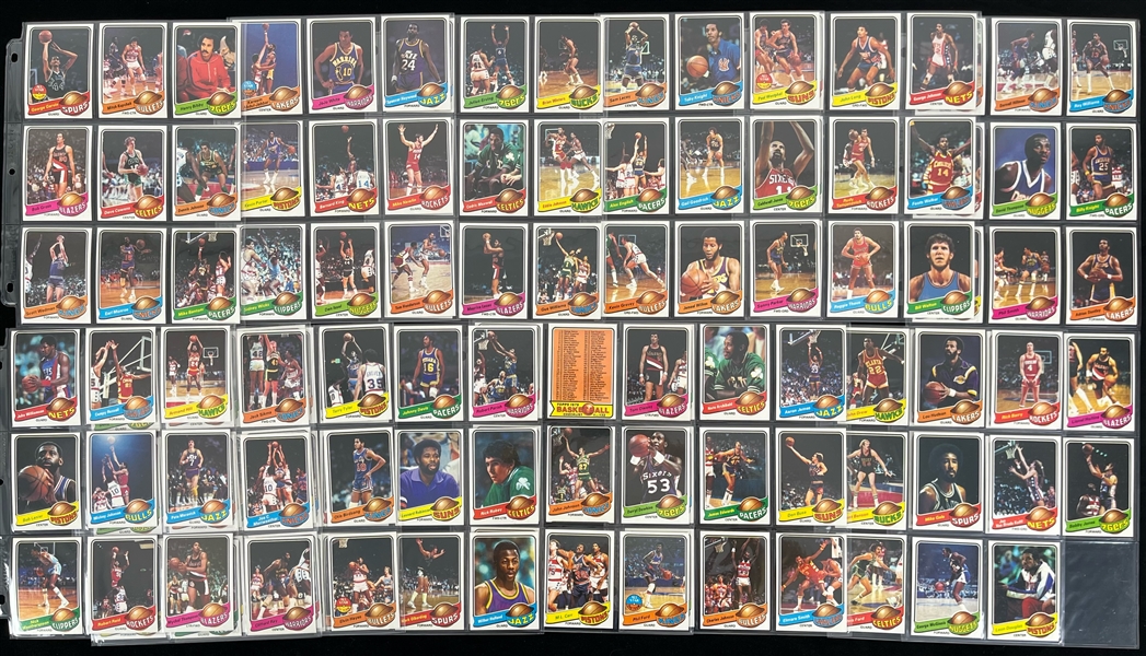 1979-80 Topps Basketball Trading Cards - Complete Set of 132