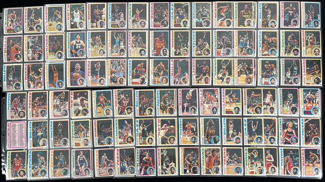 1978-79 Topps Basketball Trading Cards - Complete Set of 132